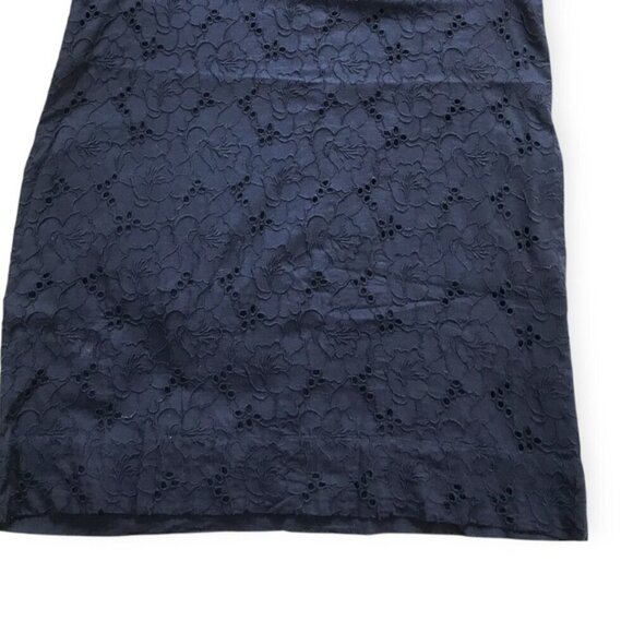Gap navy blue cotton eyelet dress, size L - Picture 4 of 8